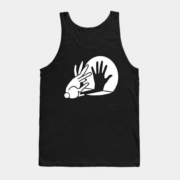 Bunny Hand Shadow Tank Top by Rumsa